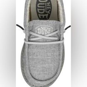 Hey Dude Kids Light Gray Moccasins
